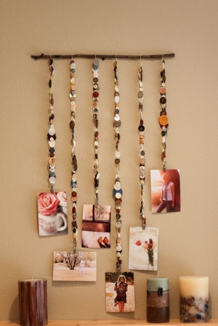 Button flower craft