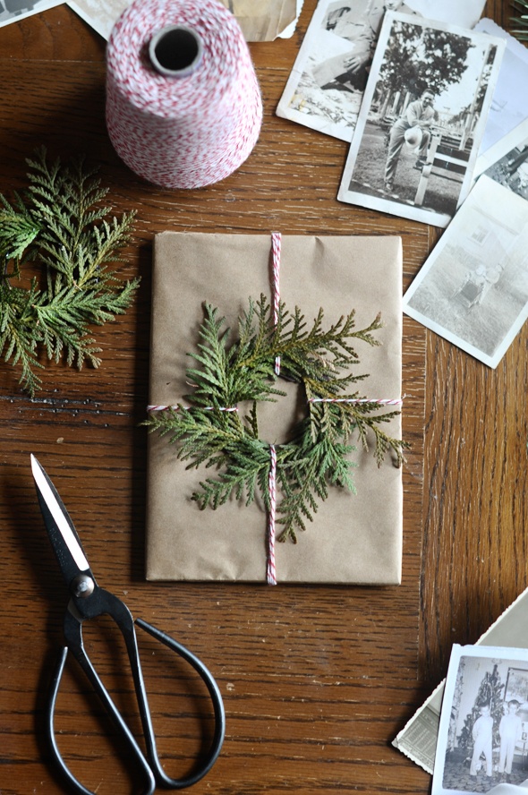 Red and green Christmas wrap