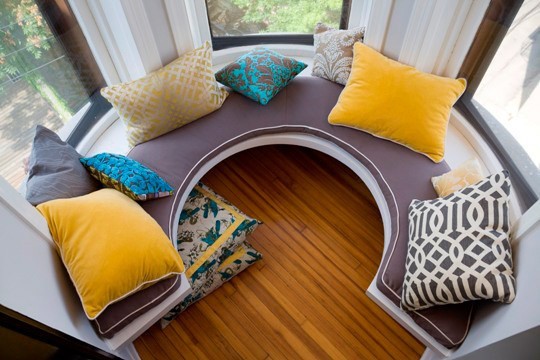 Bright bay window seating