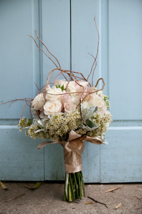 Romantic fresh floral bridal bouquet