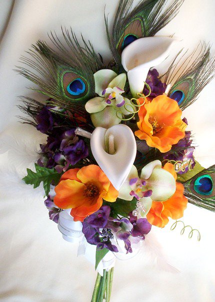 Airy fresh flower wedding bouquet