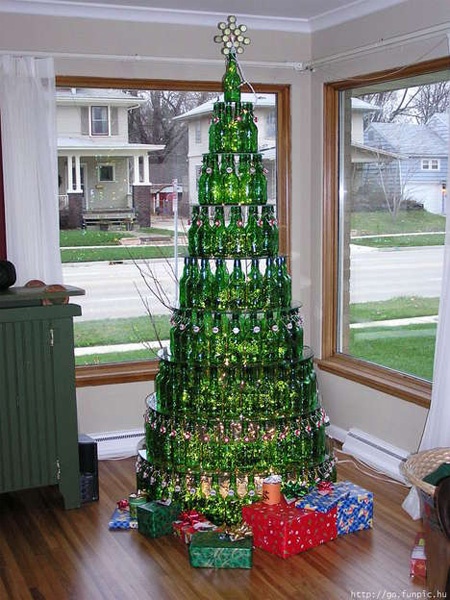 Decorated bottle craft project