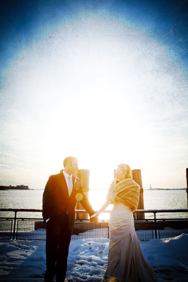 Winter wedding photography idea