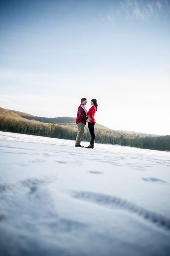 Winter wedding photography idea