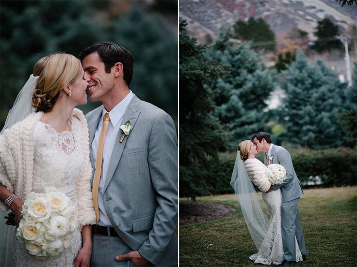 Winter wedding photography idea