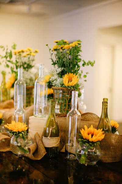 Finished bottle DIY decoration