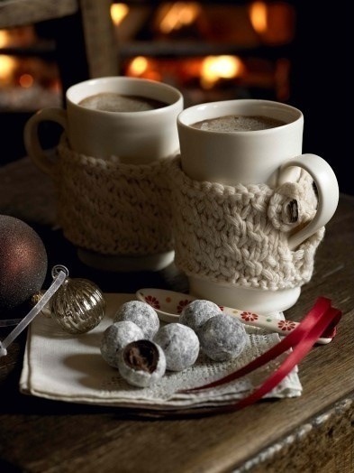 Winter coffee closing scene