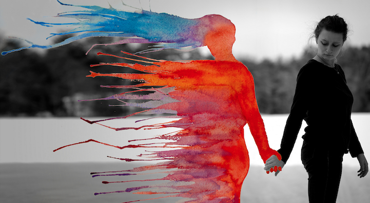 Mixed media surreal photograph by Aliza Razell