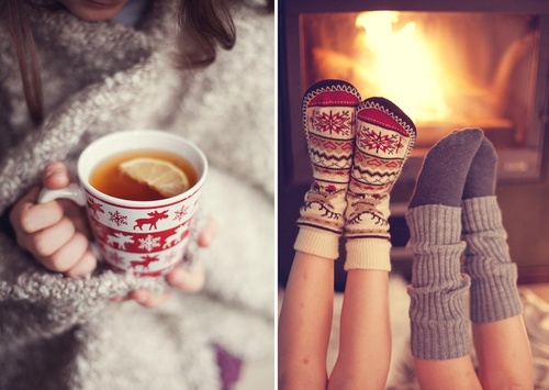 Winter coffee lifestyle photo
