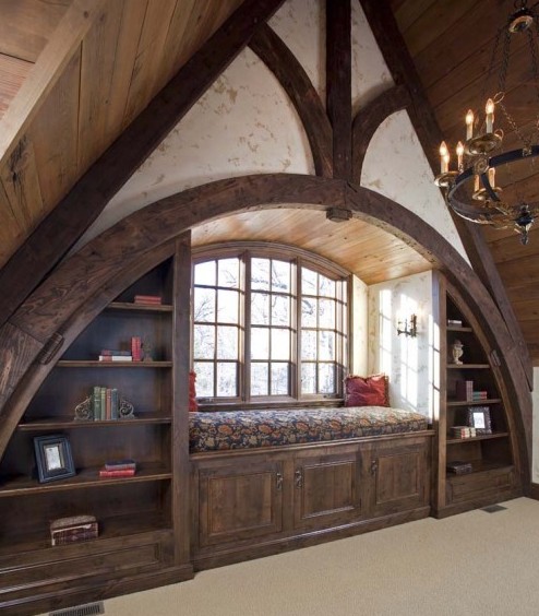 Compact window seat corner