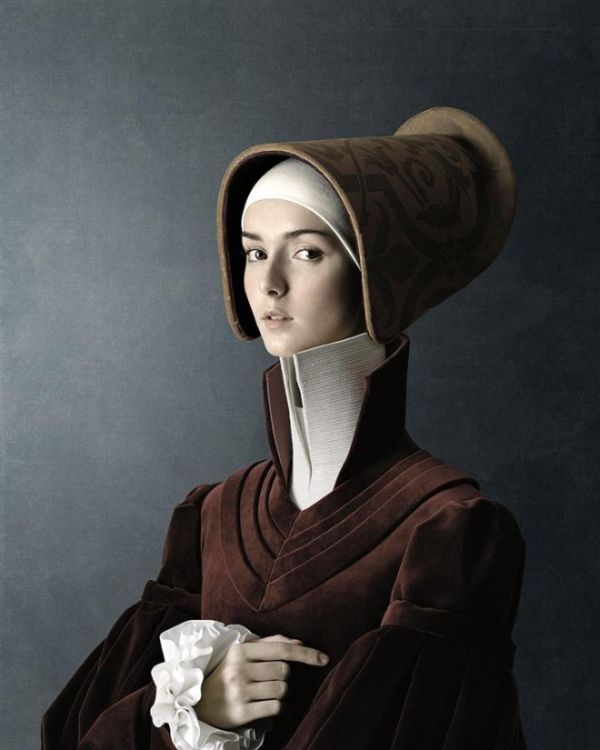 Cardboard Ladies profile portrait by Christian Tagliavini