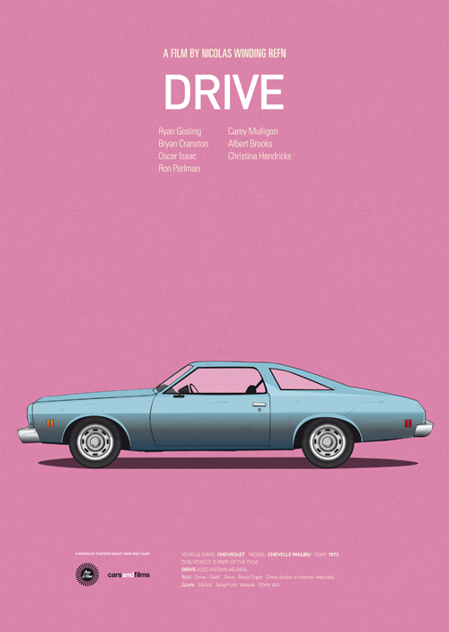 Drive movie car poster