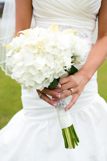 Classic fresh floral bridal bouquet
