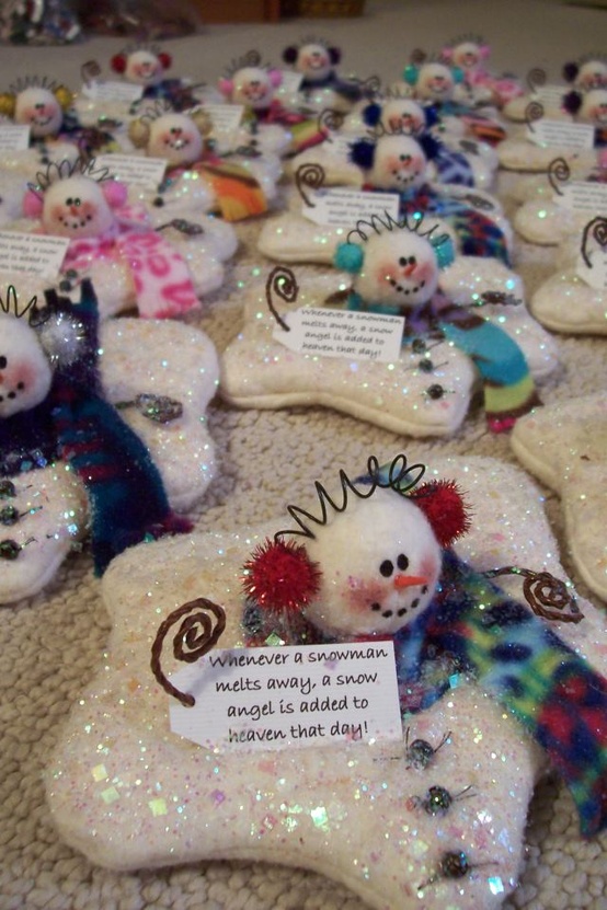 Handmade Melting Snowmen Handmade Melting Snowmen