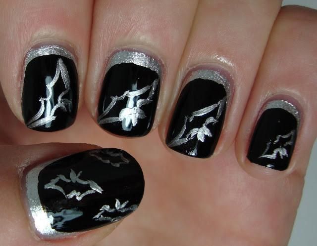 Festive Halloween manicure color story