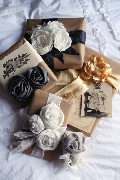 Bottle gift wrap idea