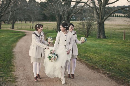 Winter wedding photography idea