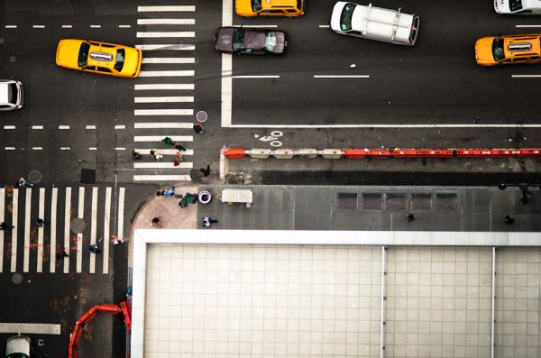 Navid Baraty city intersection from rooftop
