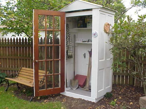 Bookshelf built from an old door