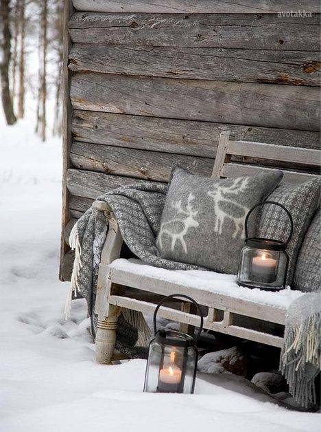 Winter coffee still life