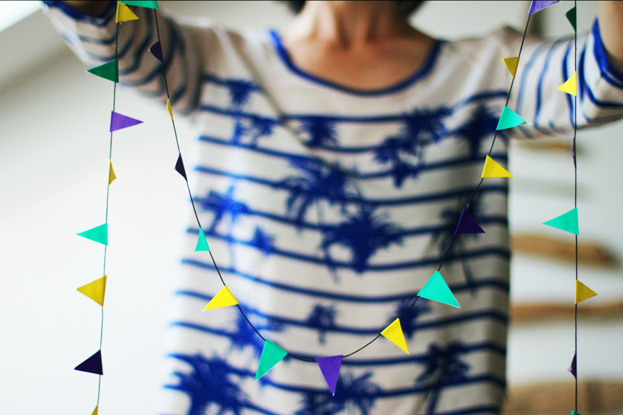 Party letter garland