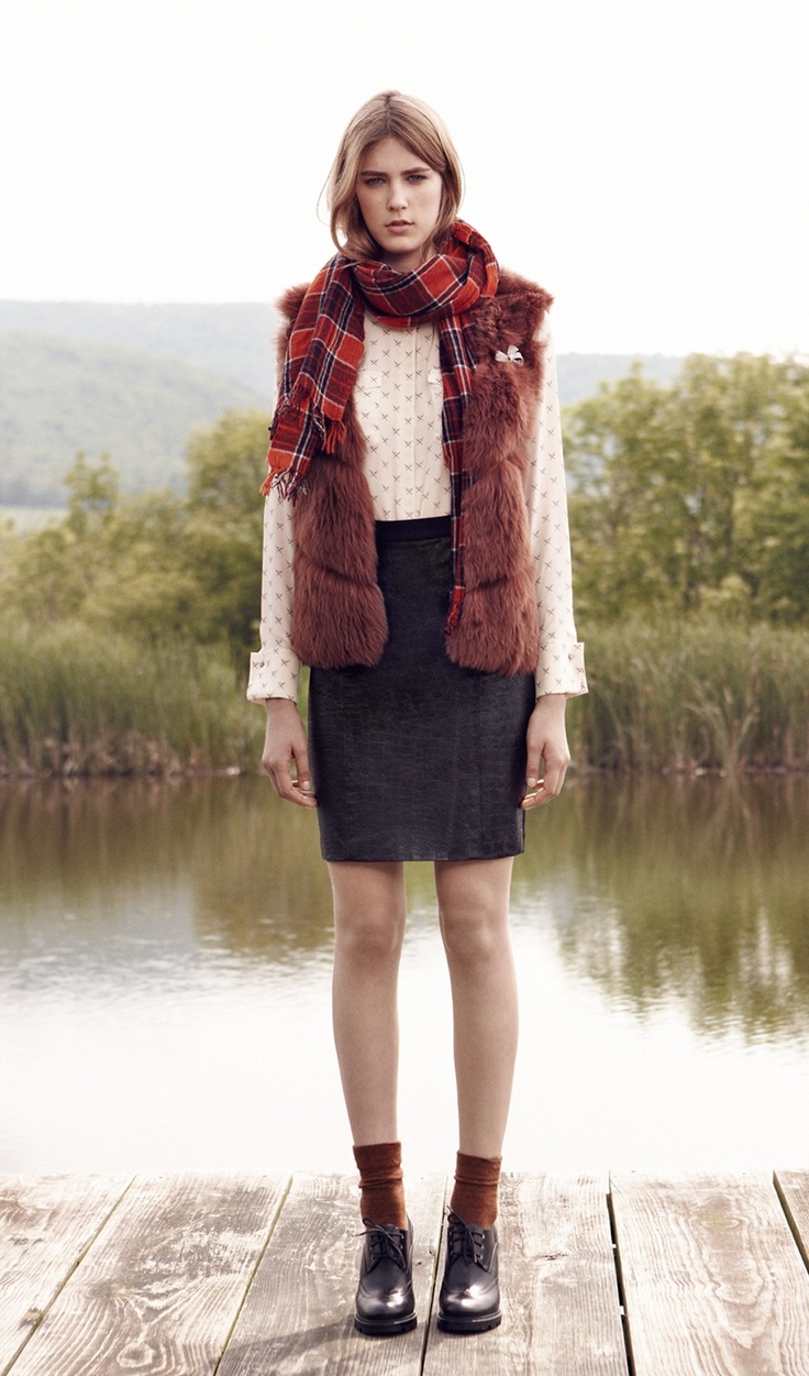 Leather-look vest for cool days