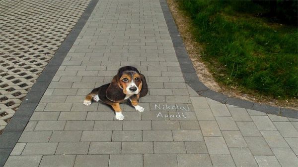 3d-street-art8 Pavement anamorphic painting