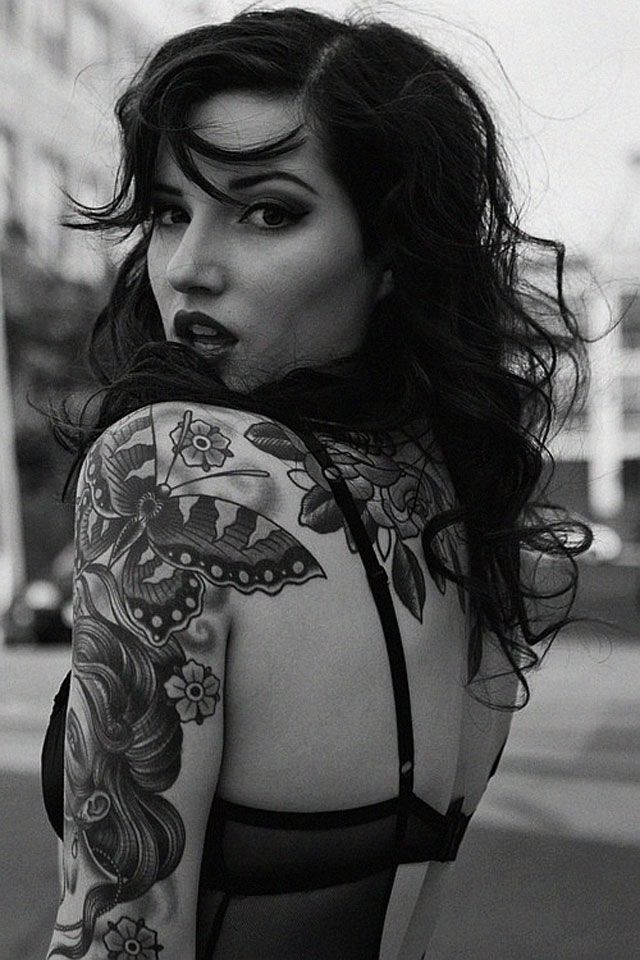 Botanical sleeve tattoo idea