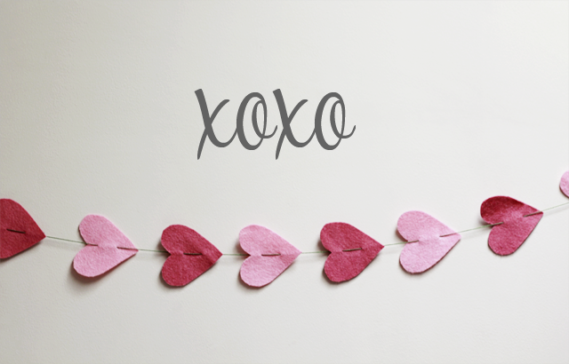 Sweetheart heart garland