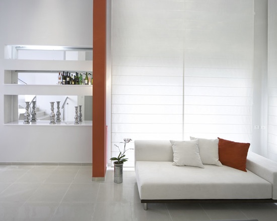 Chaise lounge in modern home