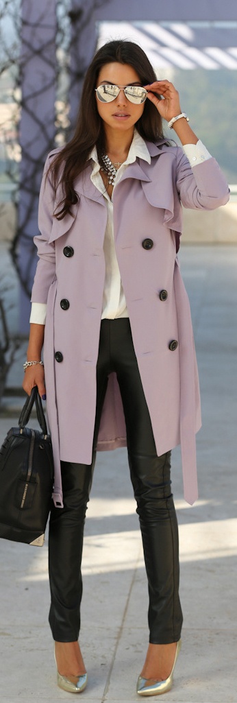 Street style winter outerwear