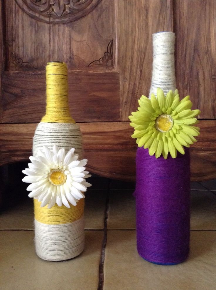 Glitter wine bottle