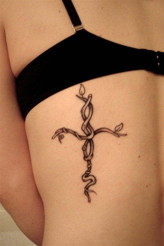 Cross tattoo design example 12