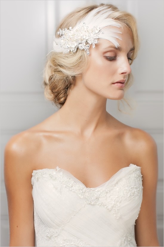 Wedding hair with accessories