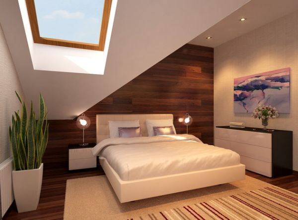 Wall-mounted floating bed platform