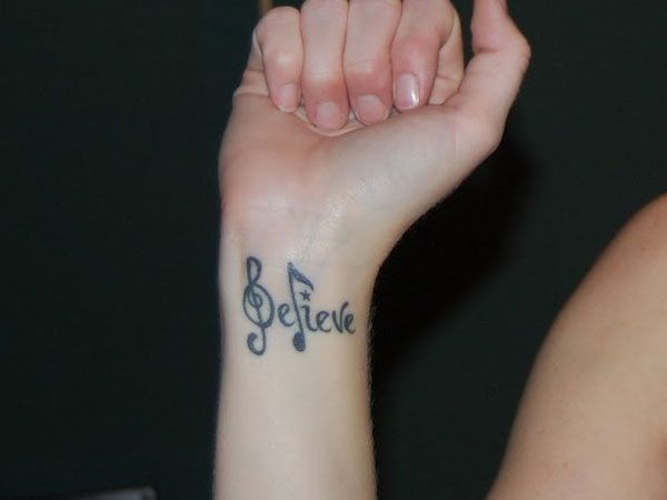 Heartbeat music tattoo
