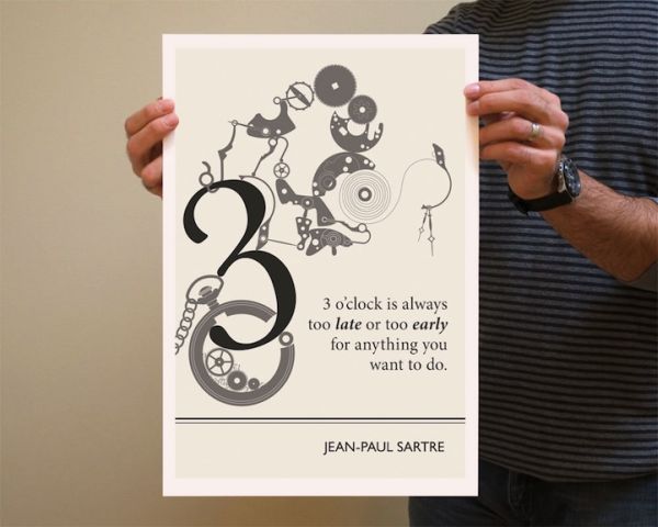 Minimal literary poster by Evan Robertson