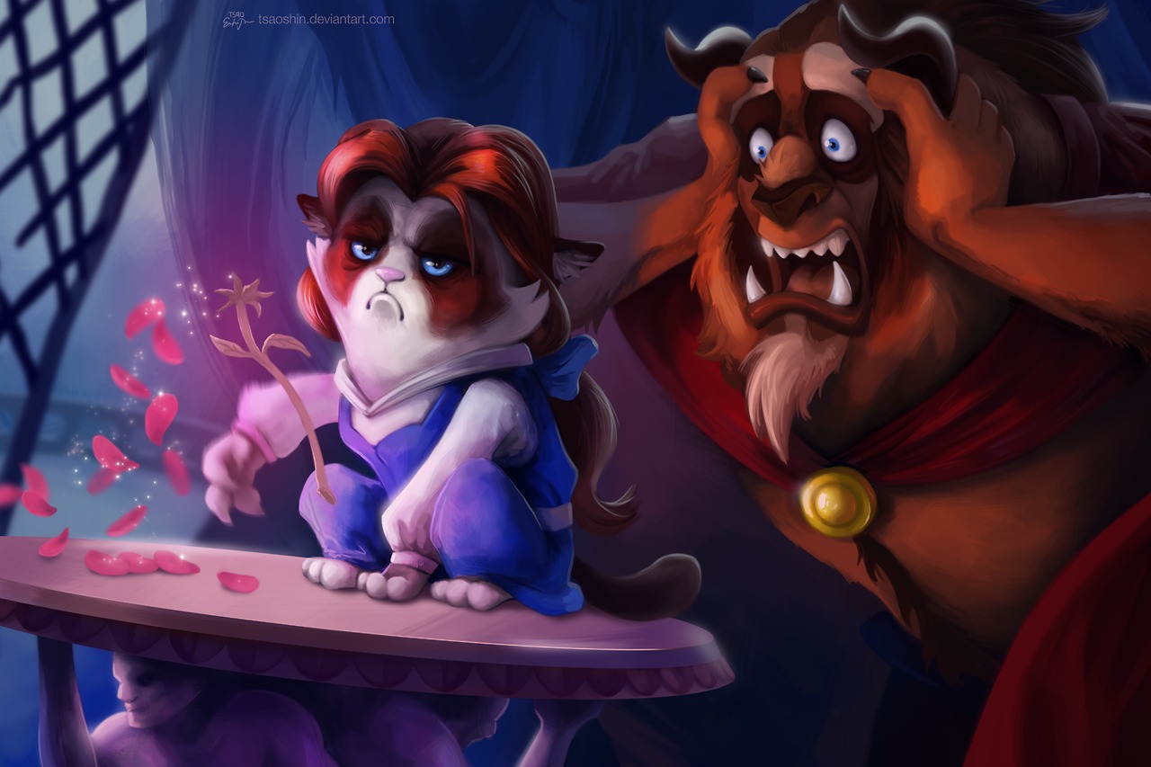 Grumpy Cat Disney mashup by TsaoShin
