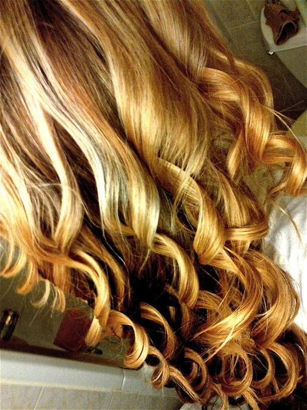 Special occasion curly hair