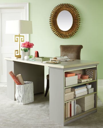 Using the space under your desk for storage