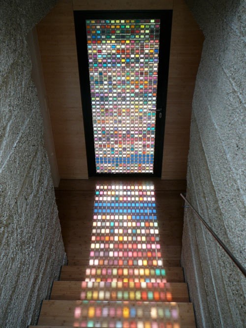 Classic stained-glass religious imagery