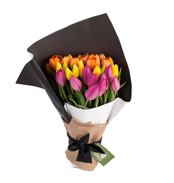 Sympathetic pastel funeral flowers