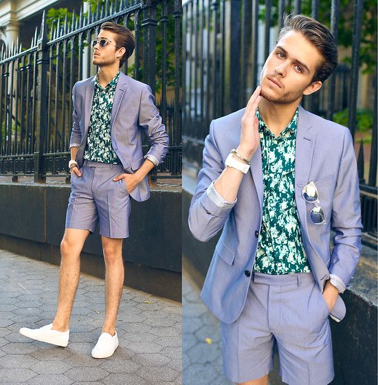 Men's warm-weather street outfit