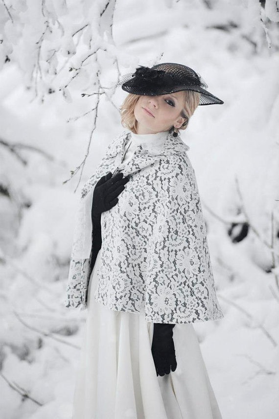 Wedding shrug with textured knit look