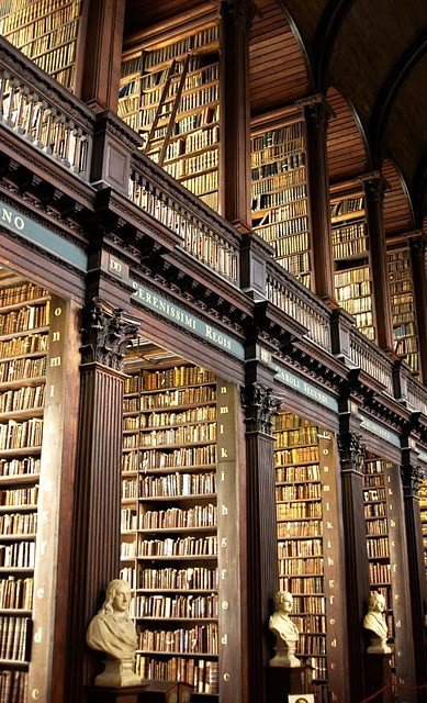 The Trinity Library in Dublin, Ireland Trinity College Library, Dublin, Ireland