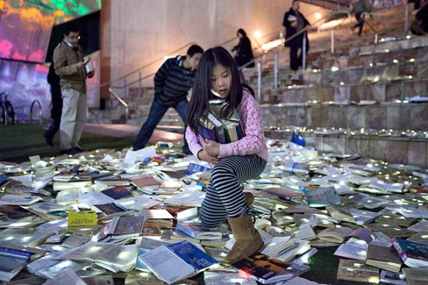 river-of-books10 Night view of Literature Versus Traffic