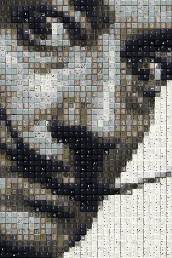 computer-key-portrait09 Celebrity portrait mosaic made of keyboard keys