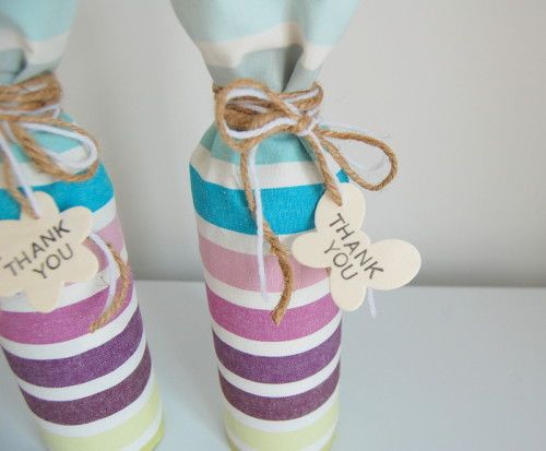 Tissue paper wine bottle