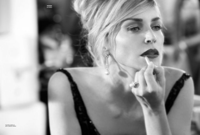 Amica anniversary editorial with Sharon Stone