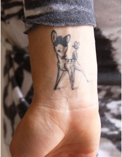 Finished wrist tattoo style example from gallery